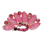 Haarspange Pfau Metall Strass pink gold 5159c Haarspange Pfau Metall Strass pink gold 5159c
